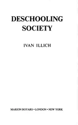 Cover of Deschooling Society